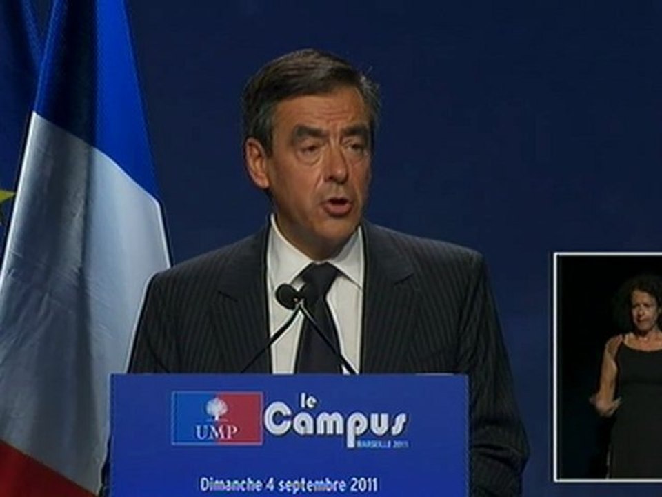 UMP - François Fillon - Discours de clôture du Campus