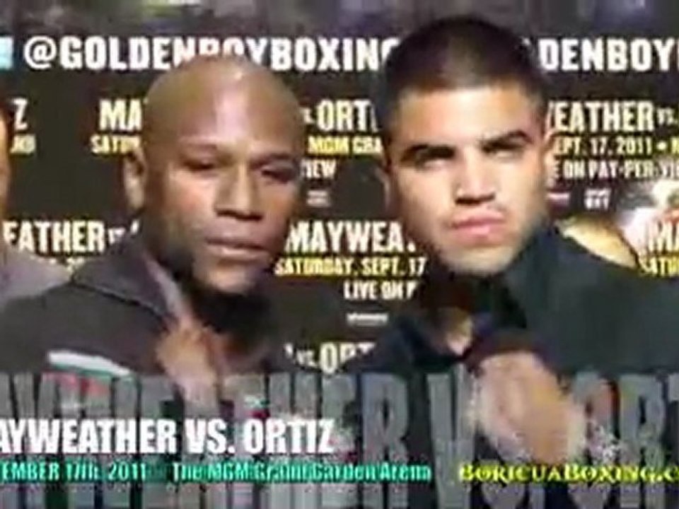 Floyd Mayweather vs Victor Ortiz THE FACE OFF (BoricuaBoxing.com)