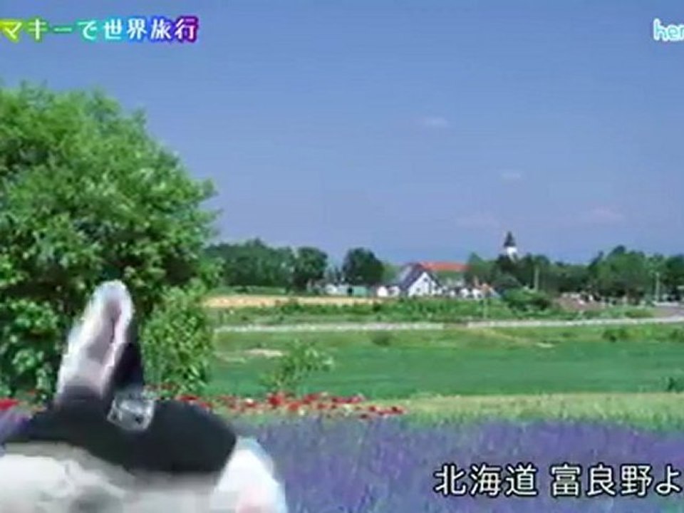 青空クロマキーで世界旅行 chroma key technique with blue sky (without blue screen)
