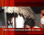 Rajiv Gandhi and Sonia Gandhi at a mela