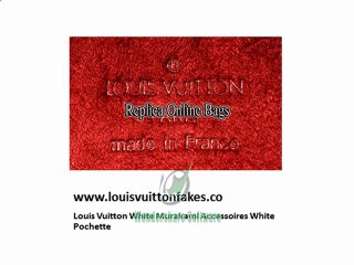 Louis Vuitton Replica White Murakami Accessoires White ...