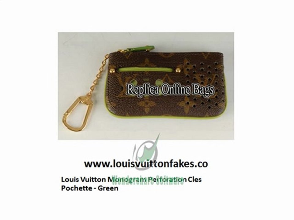 Louis Vuitton Replica Monogram Perforation Cles Fake ...
