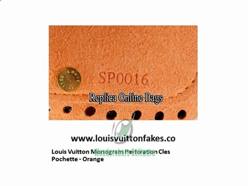 Louis Vuitton Replica Monogram Perforation Cles Fake ...