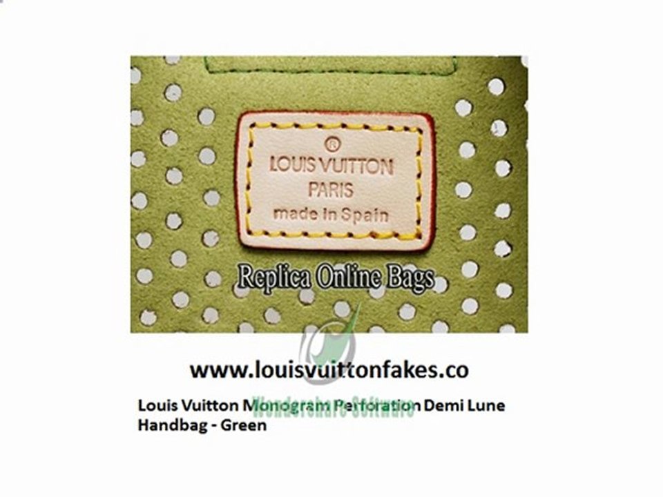 Louis Vuitton Replica Monogram Perforation Demi Lune ...