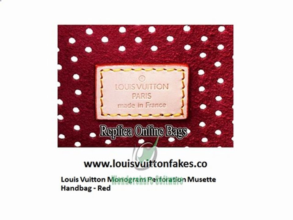 Louis Vuitton Replica Monogram Perforation Musette Fake ...