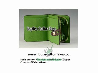 Louis Vuitton Replica Monogram Perforation Zipped ...