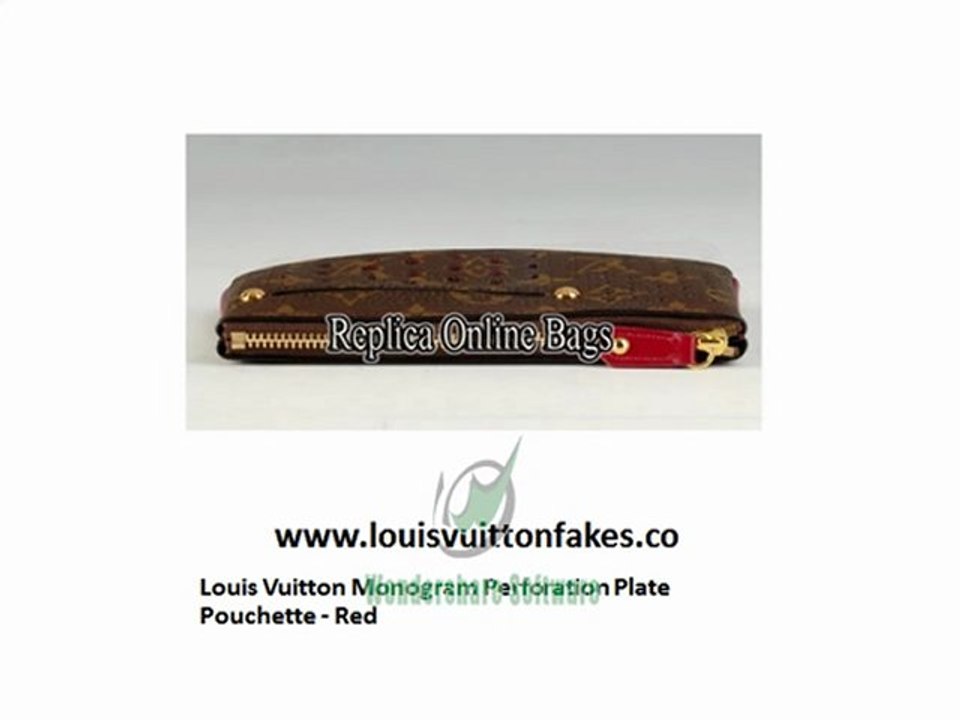 Louis Vuitton Replica Monogram Perforation Plate Fake ...