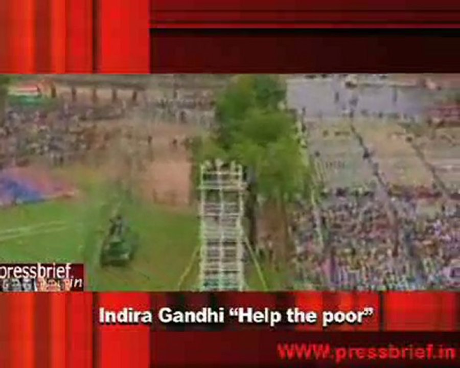 Indira Gandhi “Help the poor”