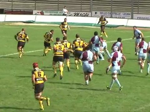 Défaite à domicile pour l’USC XV face à Bourgoin-Jallieu, score final 18 à 25.