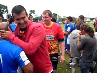 Dinan-Matignon contre Bretigny B haie d'honneur