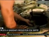 Fuerzas leales a Gaddafi resisten en Sirte