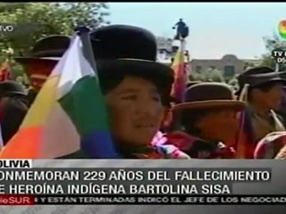 Recuerdan asesinato de heroína indígena Bartolina Sisa