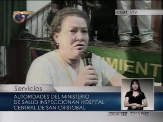 Enfermera reclama a ministra Sader
