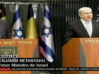 Netanyahu: Único camino de Palestina es negociar con Israel