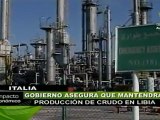 Italia asegura que mantendrá producción de crudo en Libia