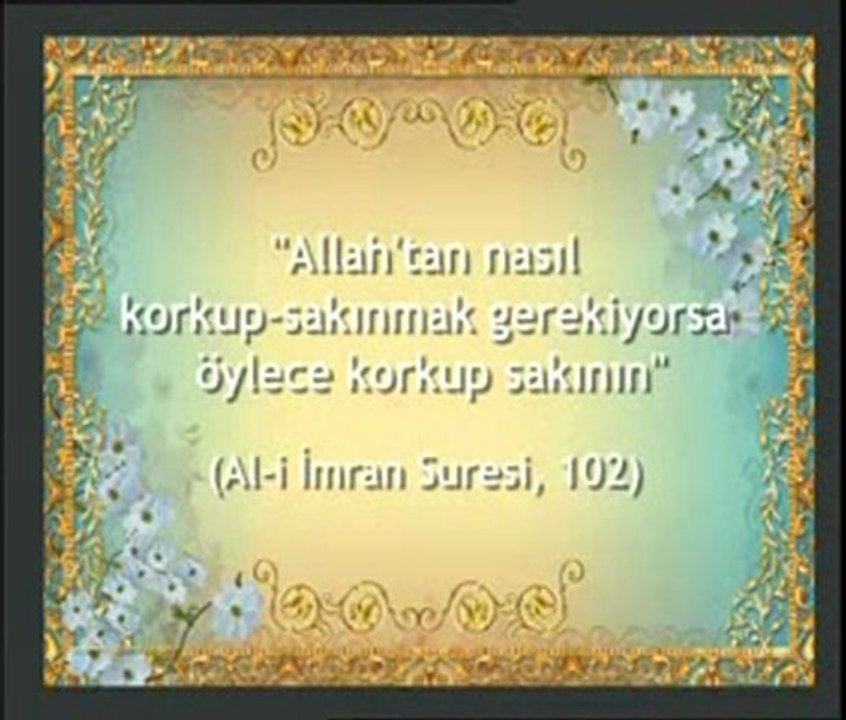 Allah'tan korkmak