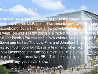 SFFL 2.0 PreSeason Power Rankings