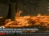Dos muertos dejan los incendios forestales en Texas