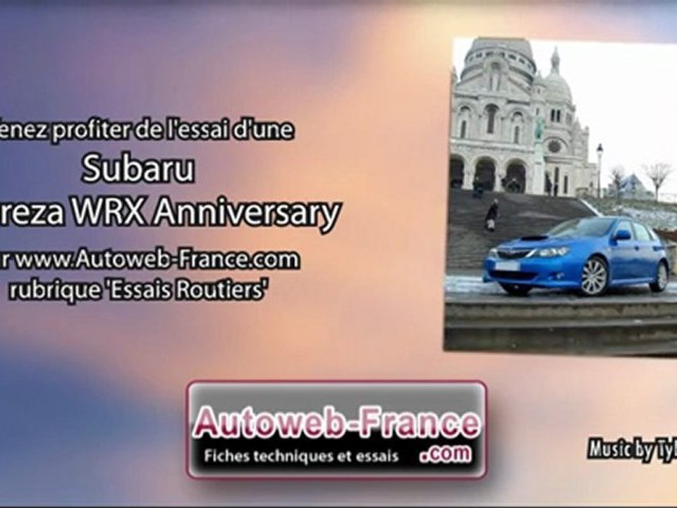 Essai Subaru Impreza WRX Anniversary - Autoweb-France