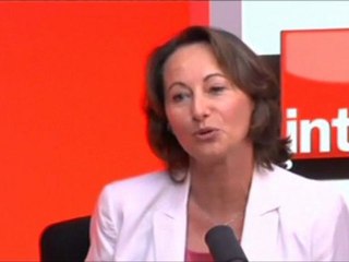 Ségolène Royal : "ma priorité, la réforme bancaire"