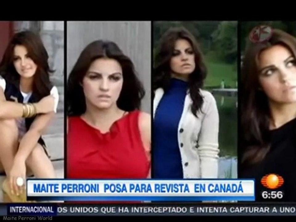 Maite Perroni realizó sesión de fotos en Canadá y viajará a Europa (1N)