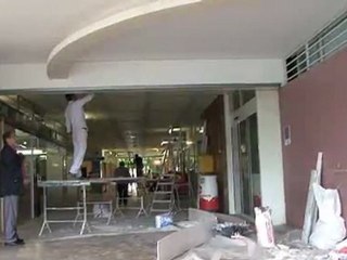 Travaux dans le centre commercial de la cité Berthelot et réouverture de l'Intermarché