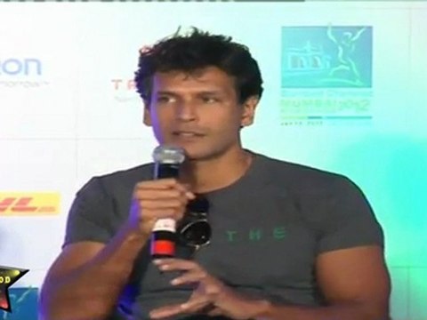 Milind Soman At Ninth Mumbai Marathon 2011 Registration