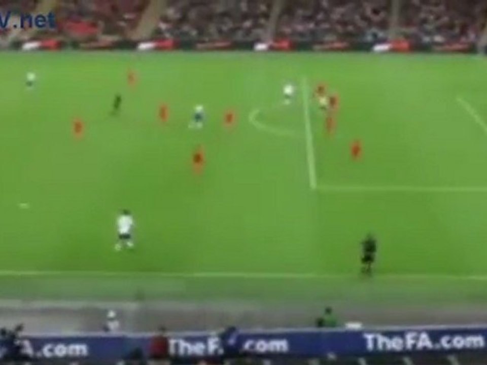 England 1-0 Wales goal Ashley Young 06/09/2011