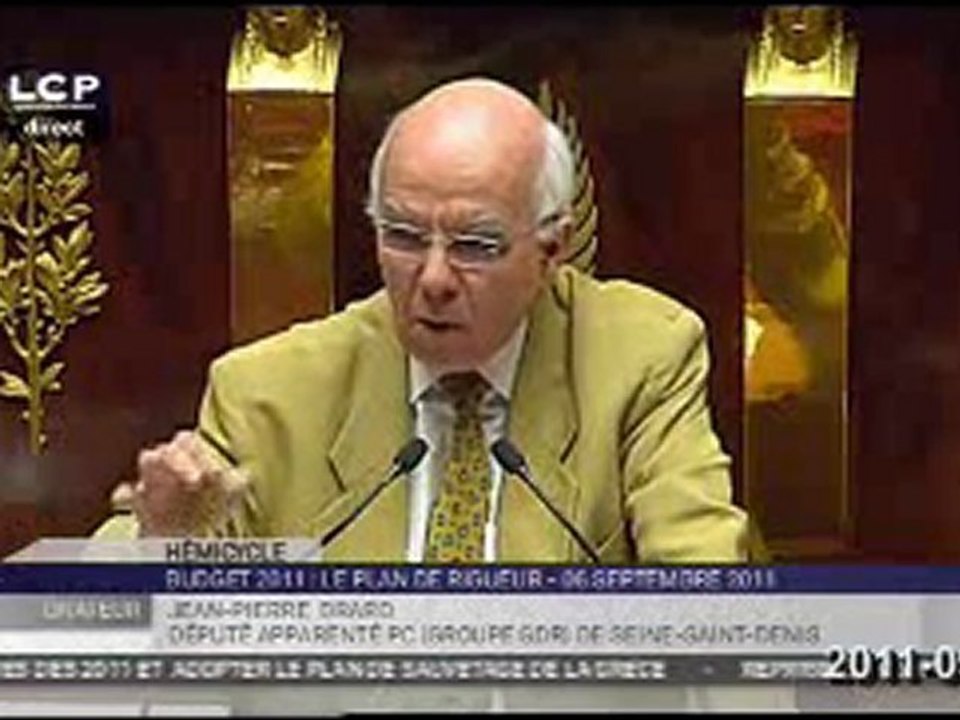 Plan d'austérité - Jean-Pierre Brard (groupe gdr)