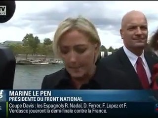Marine Le Pen re agit a  l'aide verse e a  la Gre ce à Paris