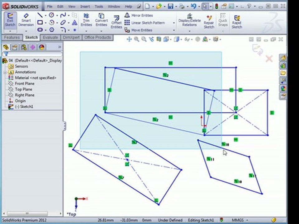 SolidWorks Tutorial 2012: Select