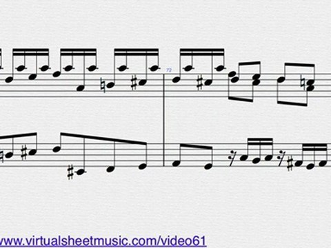 Johann Sebastian Bach's Toccata & Fugue in D minor BWV 565 sheet music - Video Score