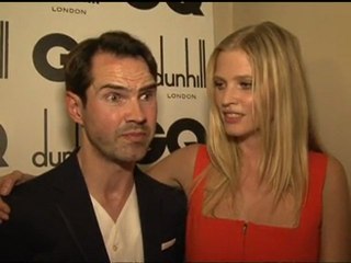 Lara Stone discusses husband David Walliams' Thames swim