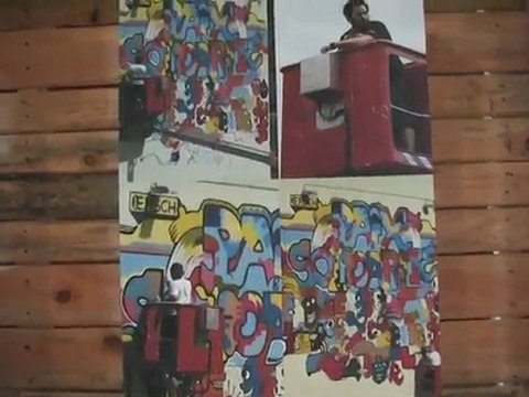 L'exposition de cloture avec les travaux des artistes IN réalisés lors des ateliers en résidence