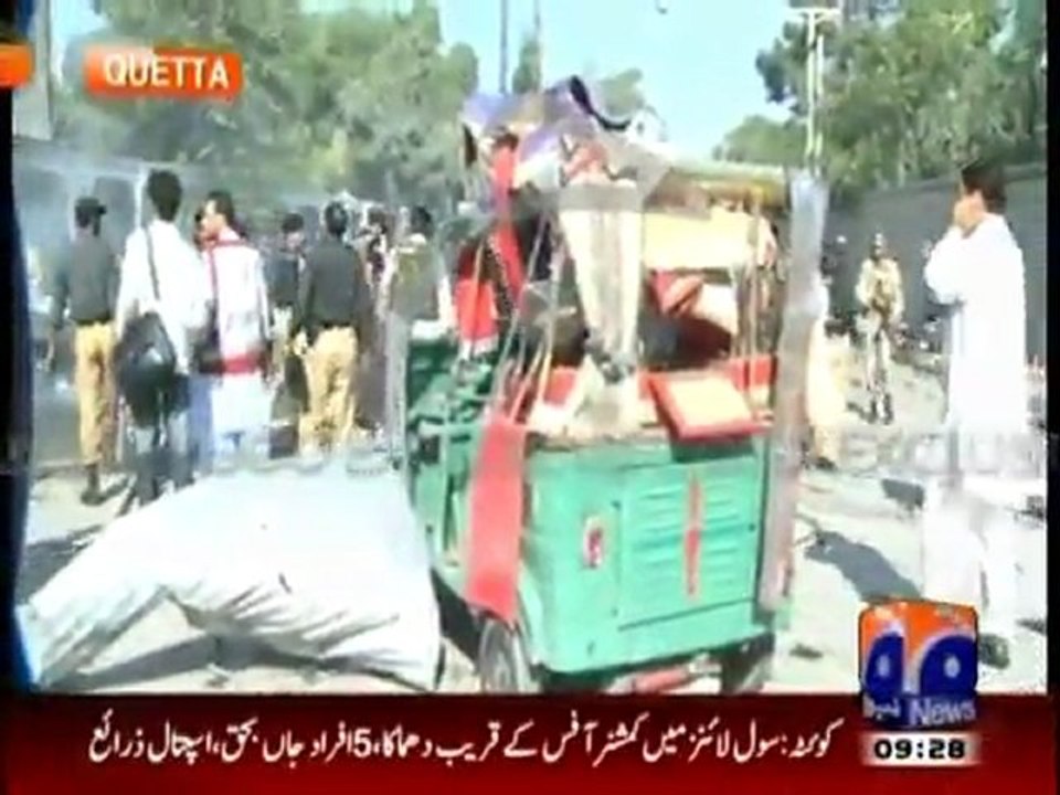 Twin blasts hits Quetta