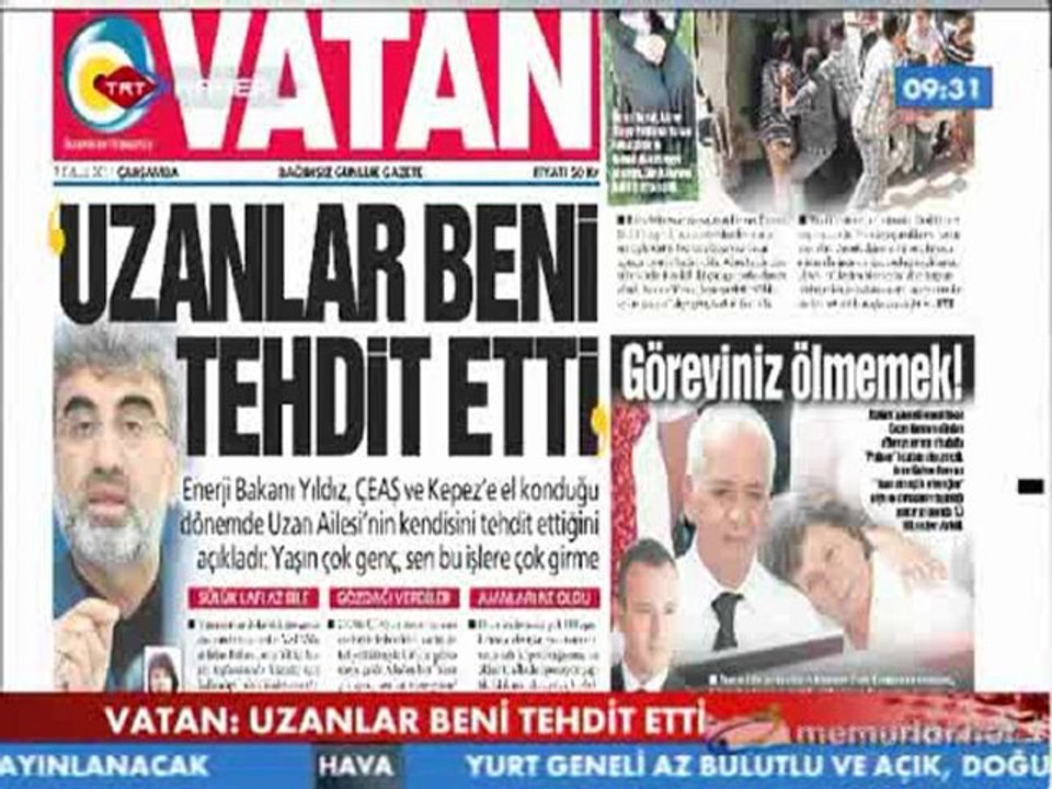 Uzanlar, Enerji Bakanını tehdit etmiş