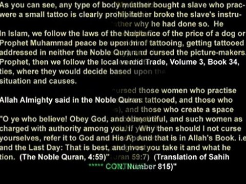 Putting Tattooes Changing Allah creation by wigs or in eyebrows or Teeth Brings Allah Curse - YouTube