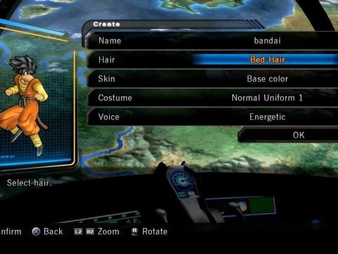 Dragon Ball Z Ultimate Tenkaichi - Hero Mode Part 1 - Character Creation