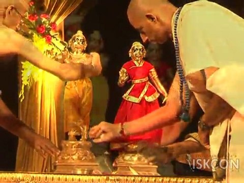 Sri Krishna Janmashtami Day One Morning Abhisheka Celebrations at ISKCON Bangalore