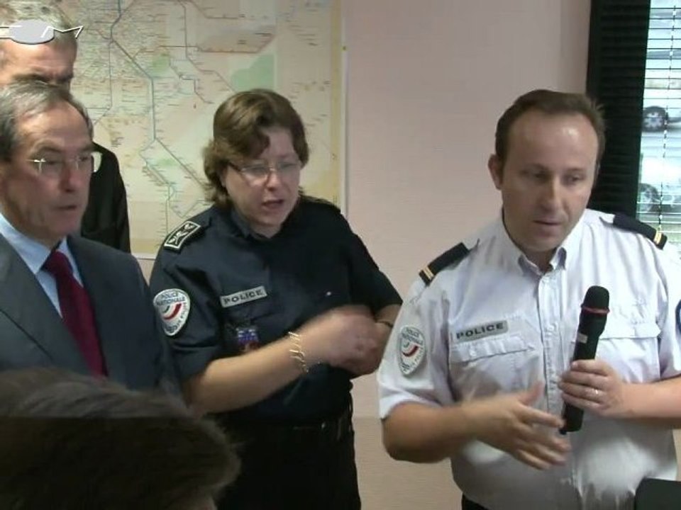 Inauguration du commissariat de la police régionale des transports par Claude GUÉANT