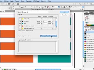 InDesign CS5 : Nuances d'encres mélangées