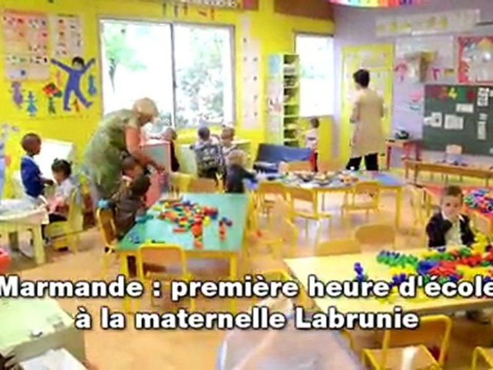 Marmande : Rentrée scolaire à l'école maternelle Labrunie