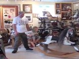 **NEW**Kids Riding a Rocking Horse at The Rocking Horse Shop