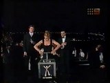 Kylie Minogue starts  fireworks show Sydney australia  1999