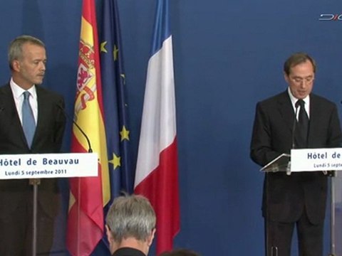 Conférence de presse avec Antonio CAMACHO, Ministre de l'Intérieur d'Espagne