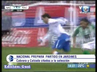 Nacional prepara partido en jardines