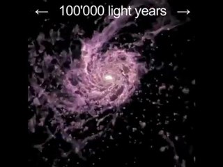 Formation spiralée de galaxie (Mandala)