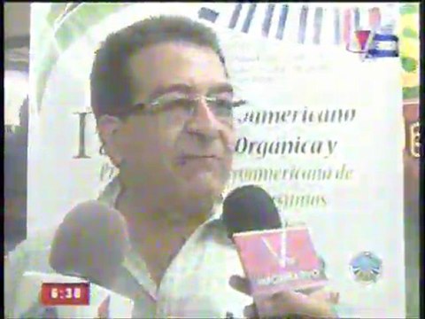 Noticia sobre el lanzamiento del I Congreso Centroamericano de Agricultura Orgánica en VICA TV, Canal 9.
