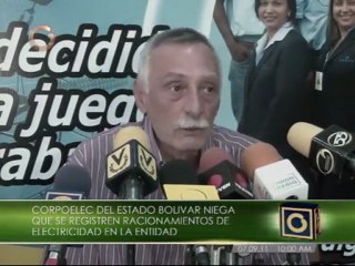 No hay racionamiento eléctrico en Bolívar, solo fallas
