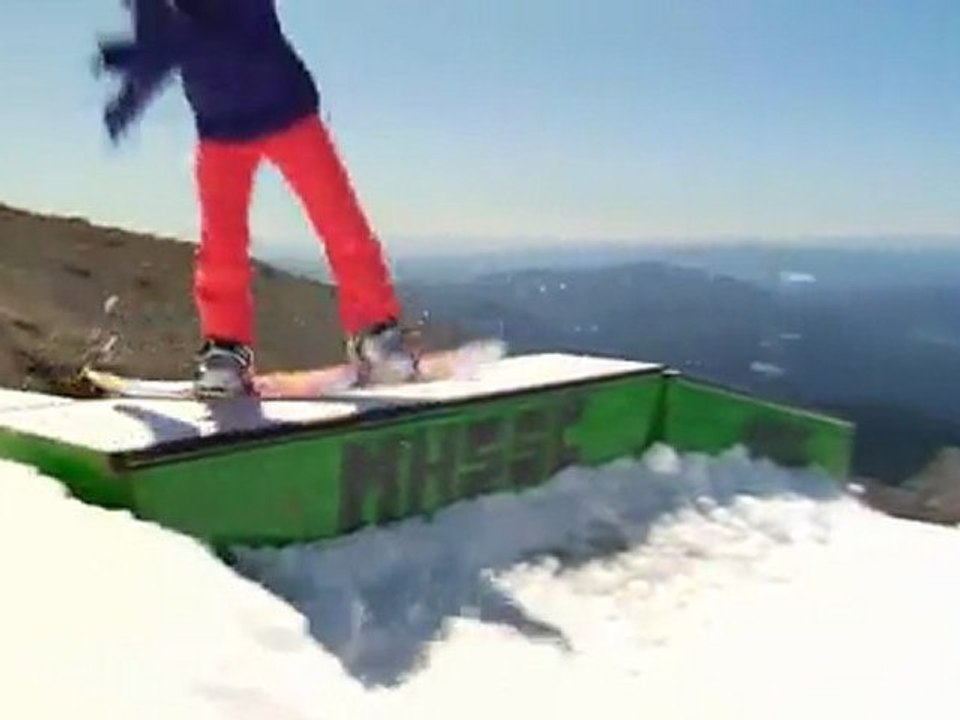 Alexis Roland Snowboarding at Mt Hood